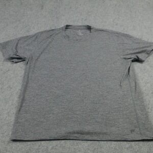 Fabletics‎ Shirt Mens XL Gray Athletic Activewear Short Sleeve Performance